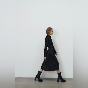 ZARA satin effect dress